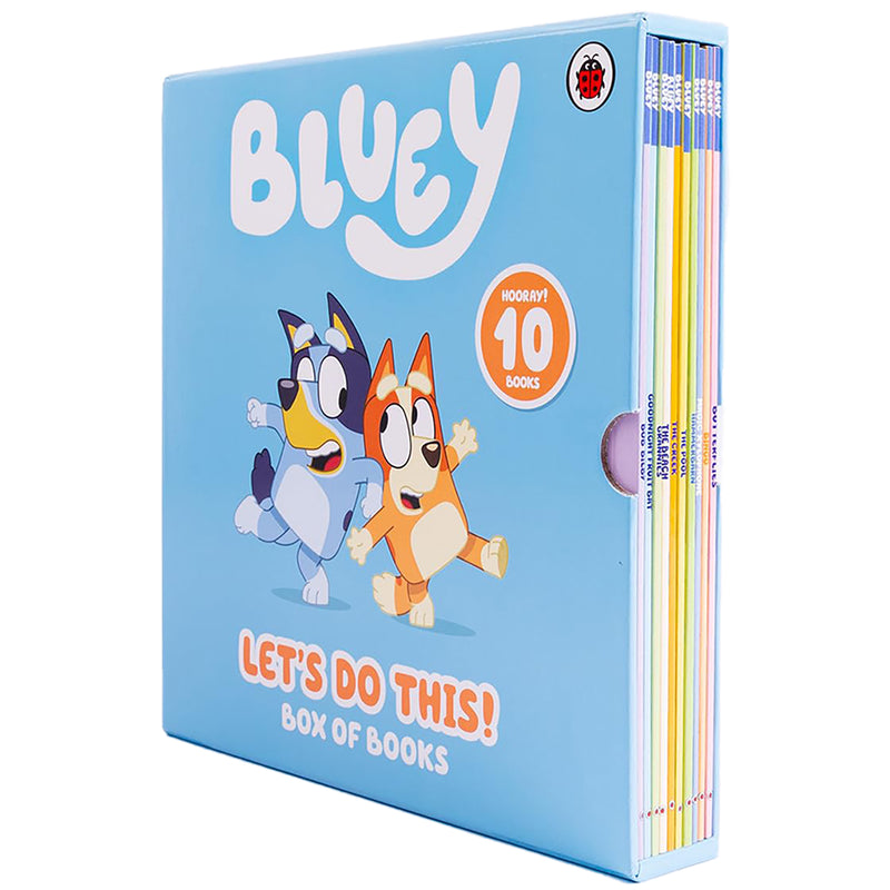 将图像加载到画廊查看器中，Bluey Let&#39;s Do This Box of Books
