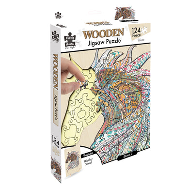 124 Piece Wooden Jigsaw Puzzle, Horse