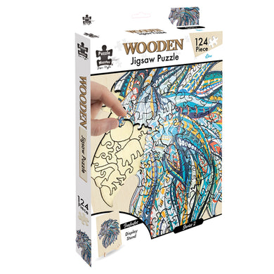 124 Piece Wooden Jigsaw Puzzle, Lion