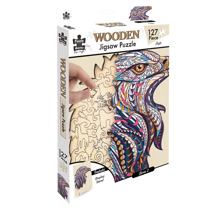 127 Piece Wooden Jigsaw Puzzle, Eagle