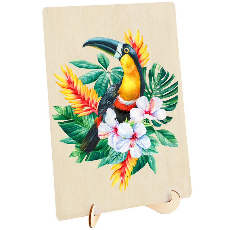 Load image into Gallery viewer, Shaped Wooden Jigsaw Puzzle, Toucan 2.0
