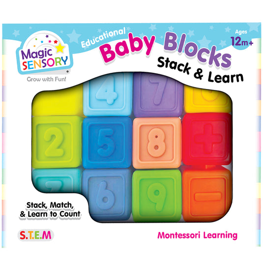 Educational Baby Blocks - Stack & Learn