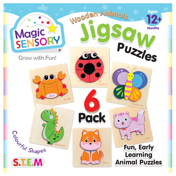 Wooden Animals Jigsaw Puzzle Pack