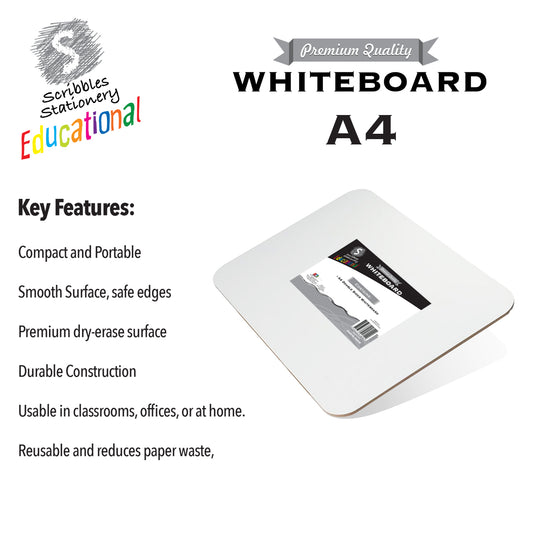 A4 Dual Sided Wooden Whiteboard