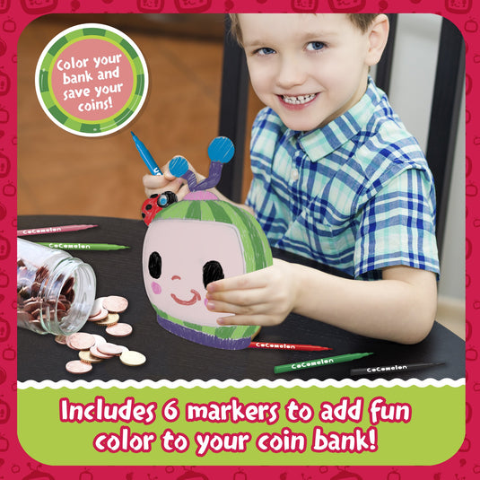 Cocomelon 绘制您自己的存钱罐