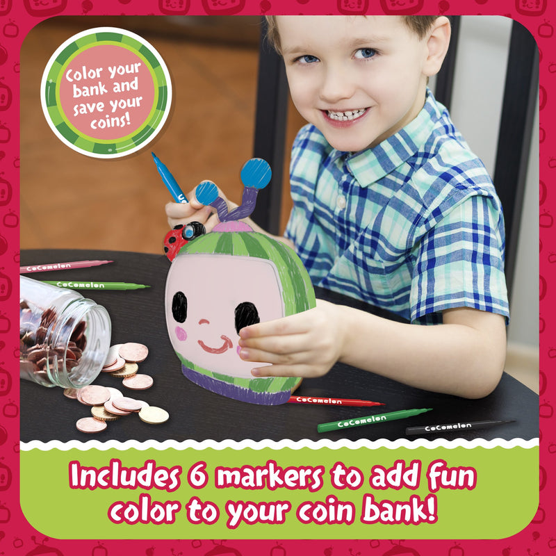 将图像加载到画廊查看器中，Cocomelon 绘制您自己的存钱罐
