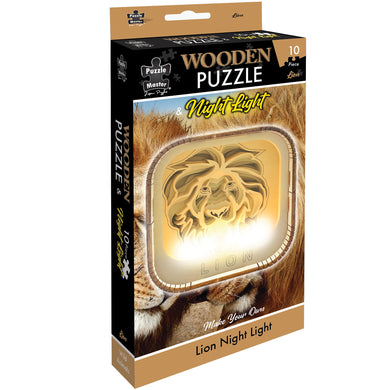 Wooden Night Light Puzzle Lion