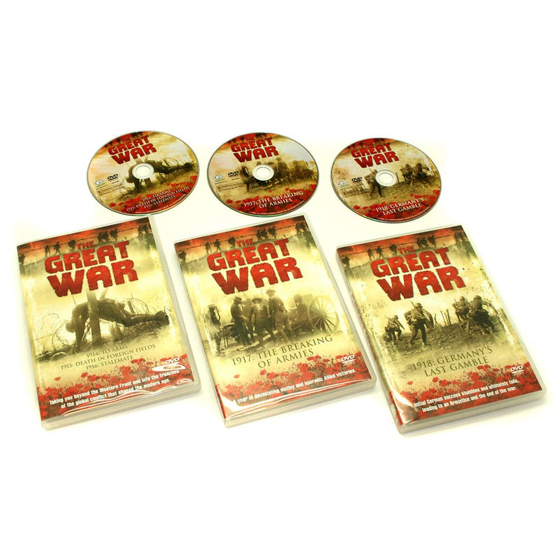 将图像加载到画廊查看器中，Great War Memorabillia DVD Set
