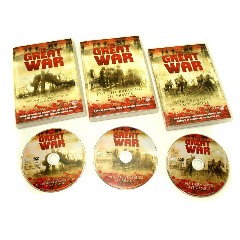 将图像加载到画廊查看器中，Great War Memorabillia DVD Set
