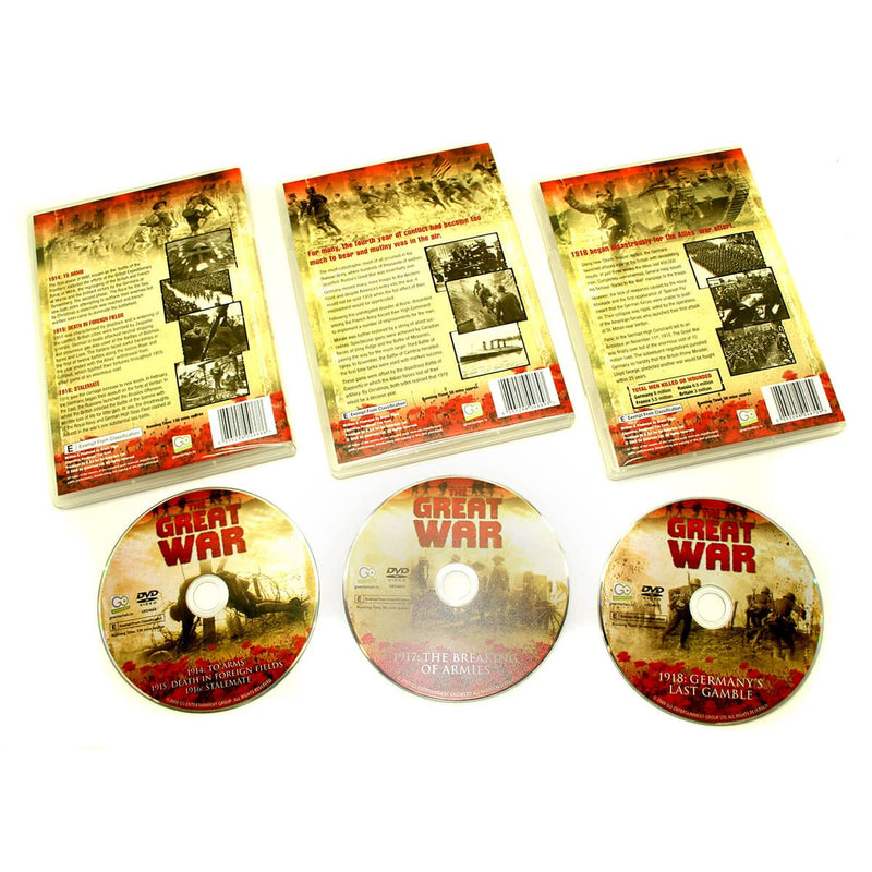 将图像加载到画廊查看器中，Great War Memorabillia DVD Set
