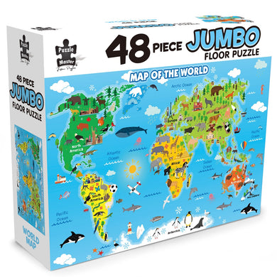 48 Piece Jumbo Floor Puzzle World Map