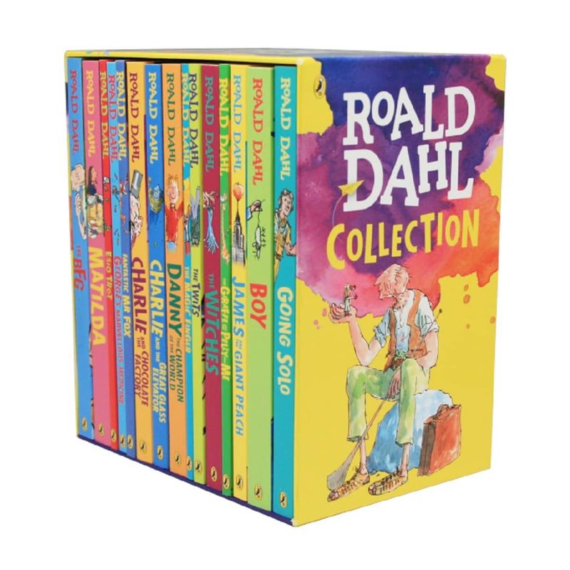 将图像加载到画廊查看器中，Roald Dahl Collection 15 Book Slipcase

