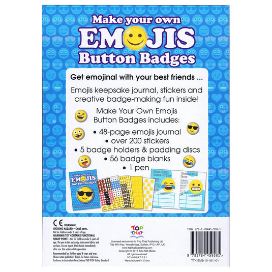 Make Your Own Emoji's Button Badges