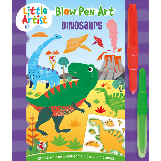 小小艺术家-吹笔艺术-恐龙