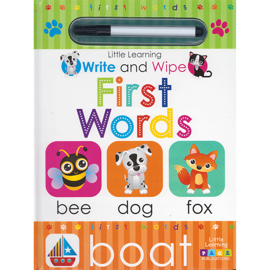 Little Learning: Write and Wipe: First Words